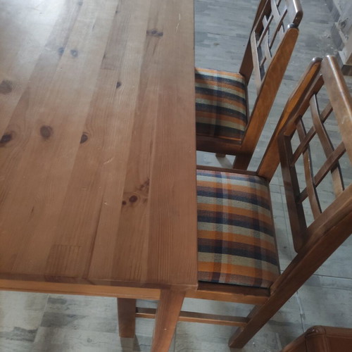 IKEA JOKKMOKK solid pine wood table with 4 wooden chairs