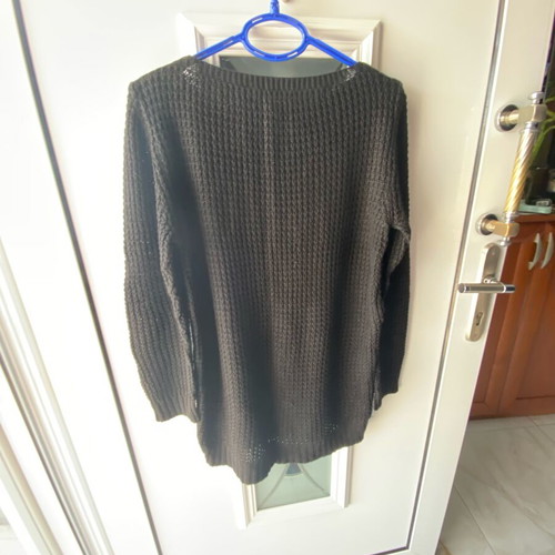 Knitted blouse like new, black, one size