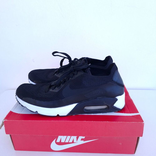 Nike Air Max Ultra 90 Flyknit men's shoes, black size 45.5