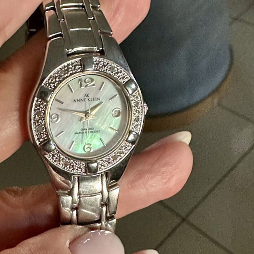Anne Klein wristwatch new, silver women's
