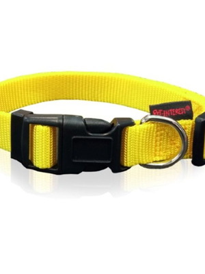 Pet Interest Plain Line Collar Large κίτρινο 47-70cm καινούργιο