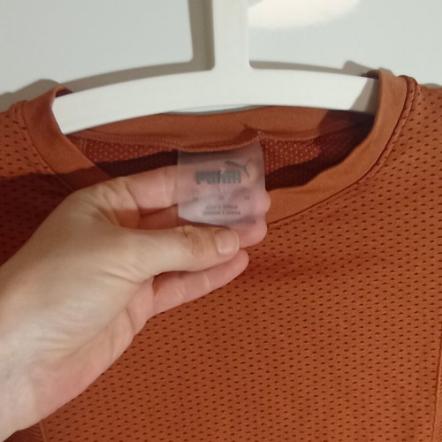 Puma sports shirt like new, orange, size M