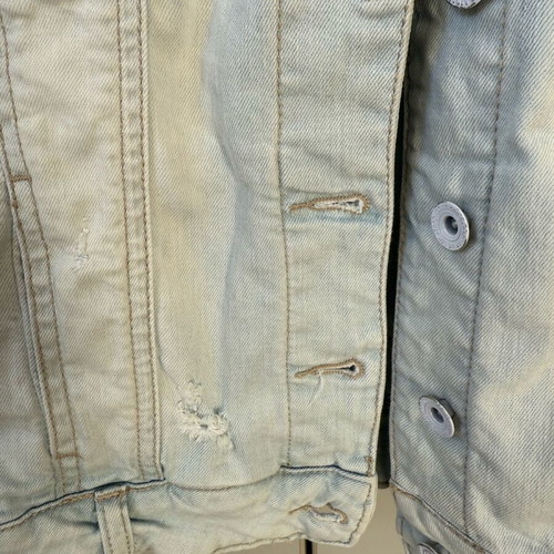Stradivarius Jean Jacket Cropped like new, faded blue