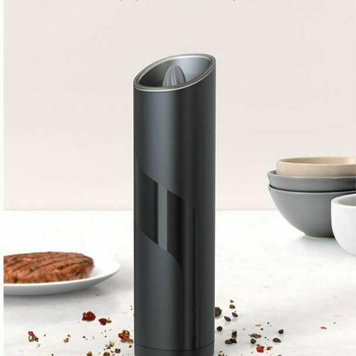 Electric salt grinder plastic in black color new