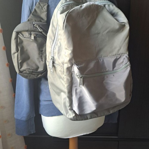 Backpack and waist bag set grey like new Sentio and Winpard