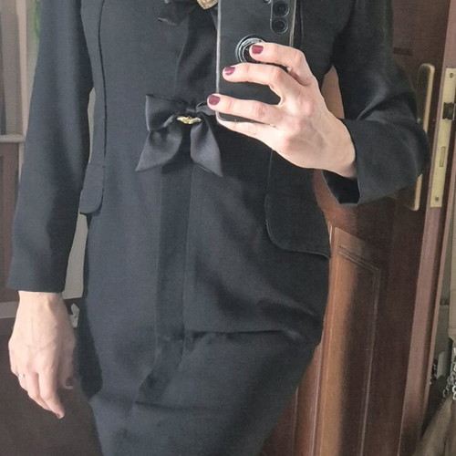 Women's dress used, black, size 46