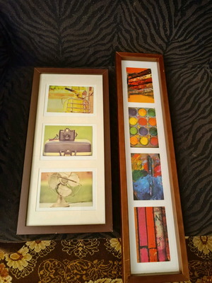 Modern frames like new, set of 2 pieces 73x18 and 53x26 cm