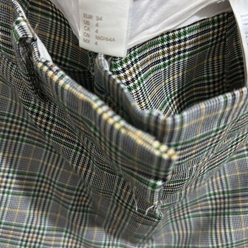 H&M Checked Pants like new, size XS