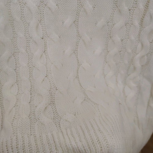 Knitted mini wool dress ecru like new