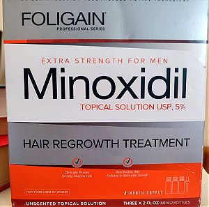 Foligain Minoxidil 5% Διάλυμα κατά της Τριχόπτωσης για Όλους τους Τύπους Μαλλιών 180ml