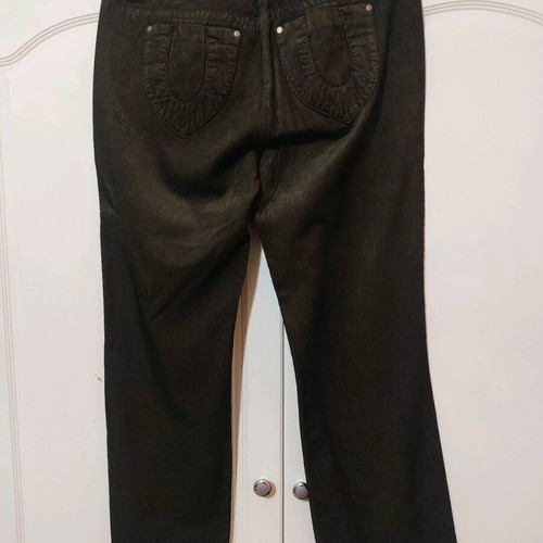 Women's corduroy fabric suit set, like new, dark olive color