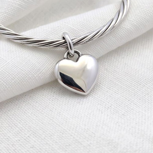 Pandora Blue Glitter Engravable Heart Charm new