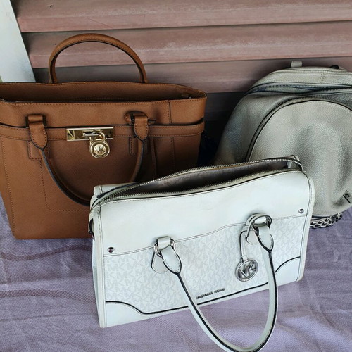 Michael Kors bags used, set of 3 multicolor