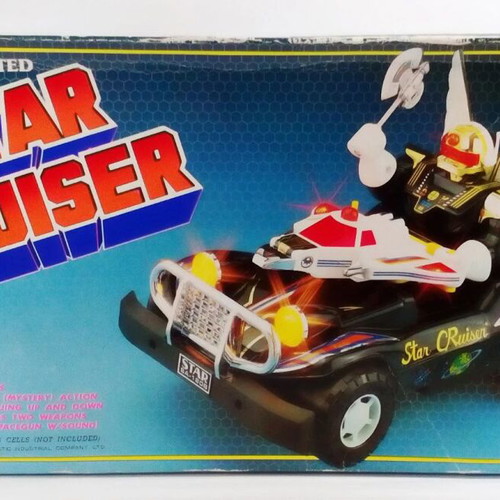 Vintage 1985 Son Al Toys Star Cruiser Sectaurs MOTU Blackstar battery operated toy like new