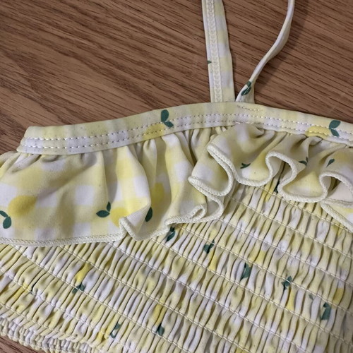 Sergent Major bikini top like new, yellow, size 146 cm