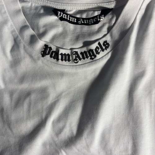 Palm Angels oversized unisex T shirt size large used, white with black logo