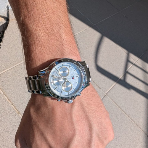 Tommy Hilfiger new watch, silver multifunction stainless steel