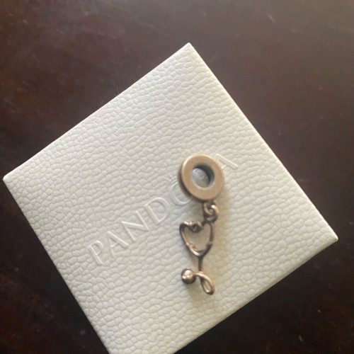 Pandora charm stethoscope like new, silver
