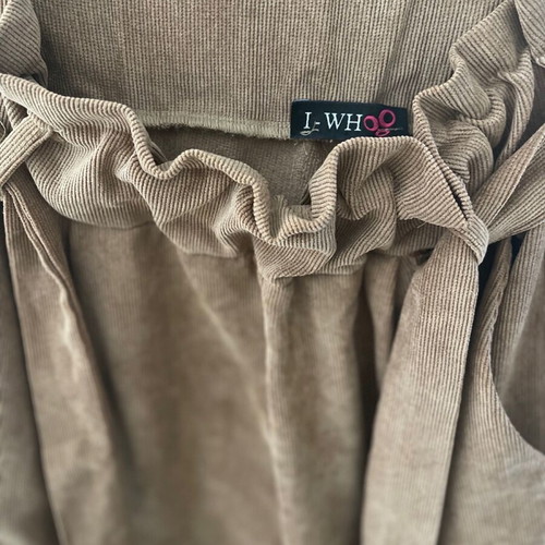 Corduroy pants A-line beige like new, made in Italy, size small