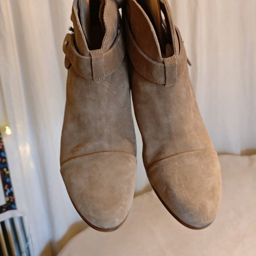 Rag & Bone Harrow suede ankle boots tan beige like new