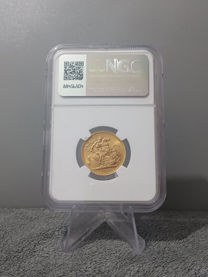 Χρυσή λίρα Αγγλίας 1957 MS64 NGC καινούργιο