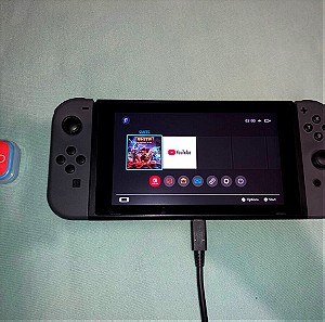 Nintendo Switch V1 ( ΟΛΑ ΤΑ ΠΕΡΙΦΕΡΕΙΑΚΑ + RCM JIG + microSD 128 gb )