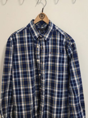 Tommy Hilfiger boys' long sleeve plaid shirt, size L (12-14 years)