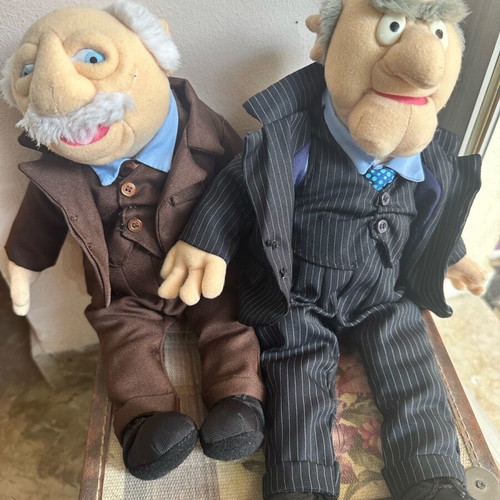 Muppet Show Statler and Waldorf collectible plush dolls like new