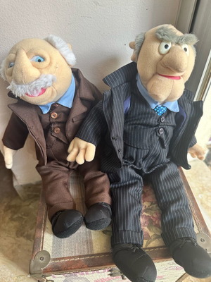 Muppet Show Statler and Waldorf collectible plush dolls like new