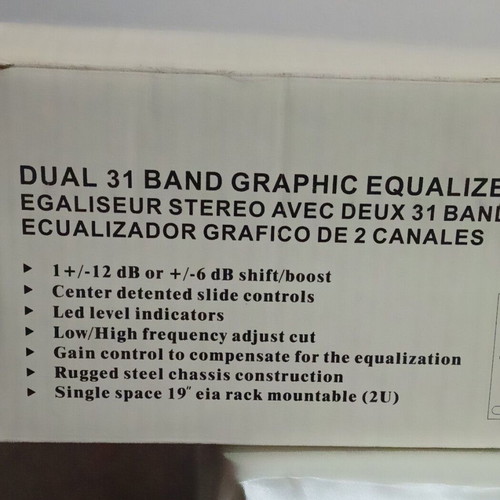 Equalizer 2x31 bands 2U like new