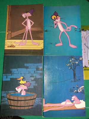 Τετράδια Pink Panther vintage, πακέτο 5, καινούργια