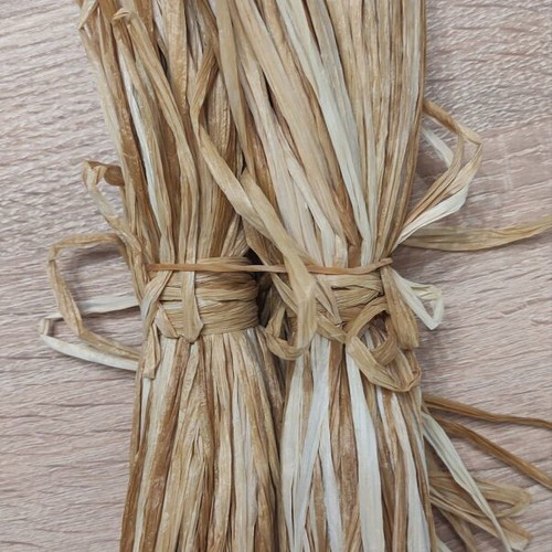 Natural Raphia weaving yarn new, 25g, assorted colors