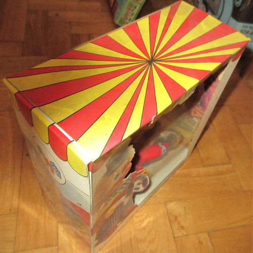 Wind-up Circus Clown Totos new, Greek made from the 70s