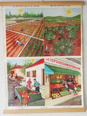 Old school map Gardener - Greengrocer used