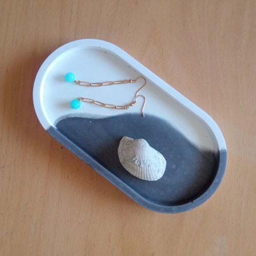 Earrings green, like new, stainless steel