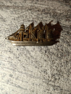 Καρφίτσα 'Almirante Saldanha' μεταχειρισμένη αντίκα sterling