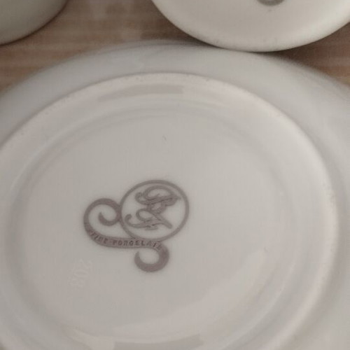 Vintage Coffee Cup Set BF Fine Porcelain medium size like new