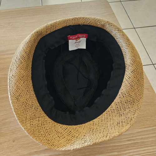 Karfil summer straw hat like new, size small