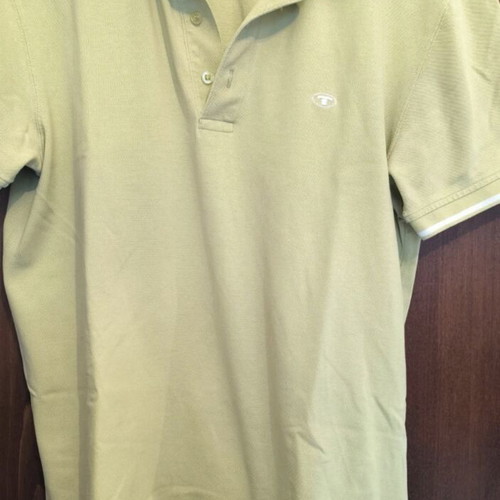 Tom Tailor men's short-sleeve t-shirts used, set of 2, green and turquoise