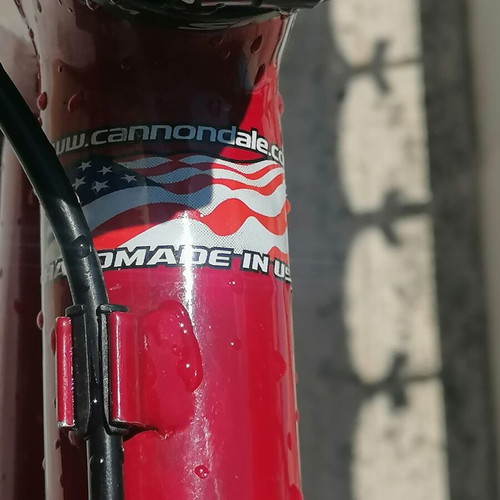 Cannondale F500 Lava Red CD4 Fatty mountain bike used, 26 inch, disc brakes