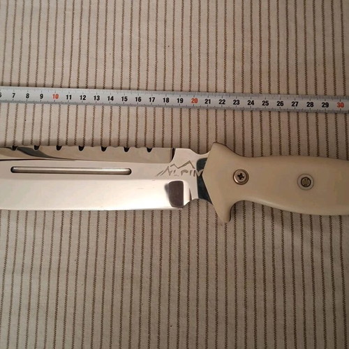 Alpin survival knife modified new with leather sheath and set