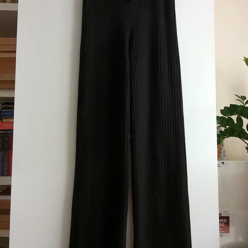 Knitted winter pants new, size S, black
