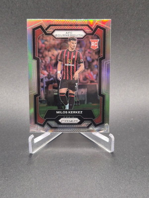 2023-24 Panini Prizm Premier League Silver Milos Kerkez #239 Rookie RC Λίβερπουλ Ουγγαρία