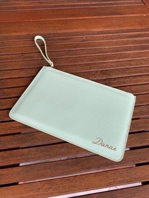 Danae wristlet bag new, turquoise