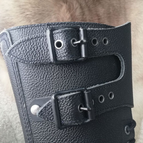 French Army boots new, genuine leather, size 44, black