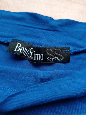 Blue strapless bustier slightly used
