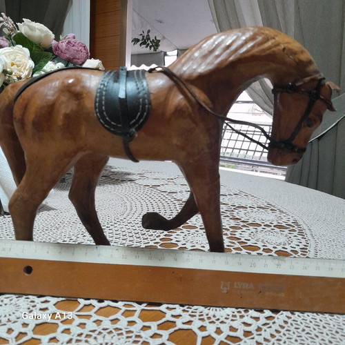 Decorative leather horse like new