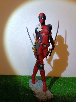 Deadpool Lady resin statue like new, handmade collectible