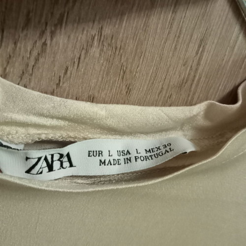 Zara official blouse large beige, like new
