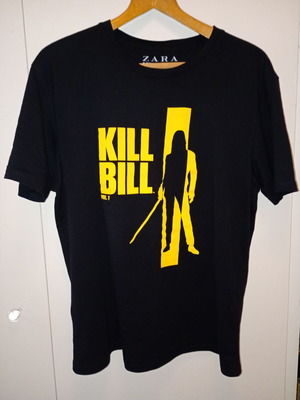 Kill Bill тениска Zara нова, черно и жълто, XL